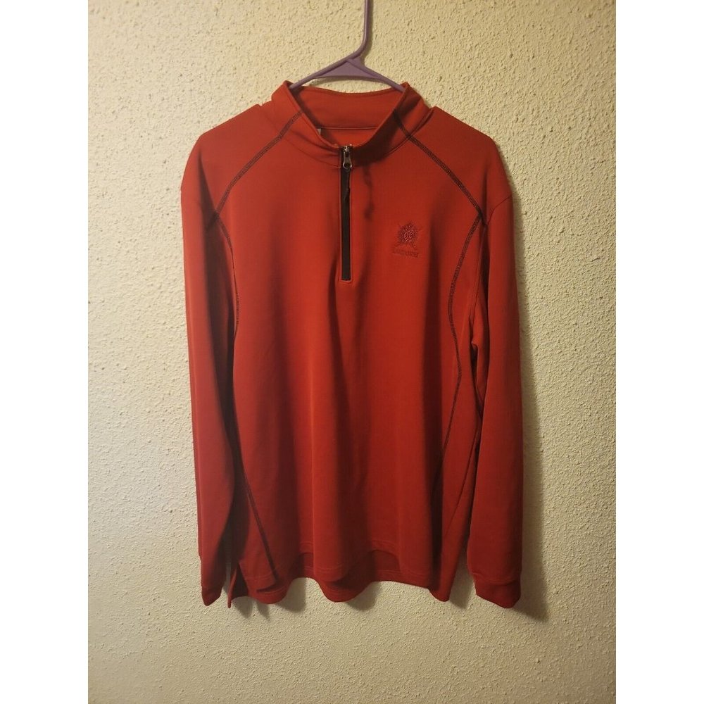 Under Armour Loose Golf 1/4 Zip Grey Pullover LS Lansdowne Country Club 2XL XXL